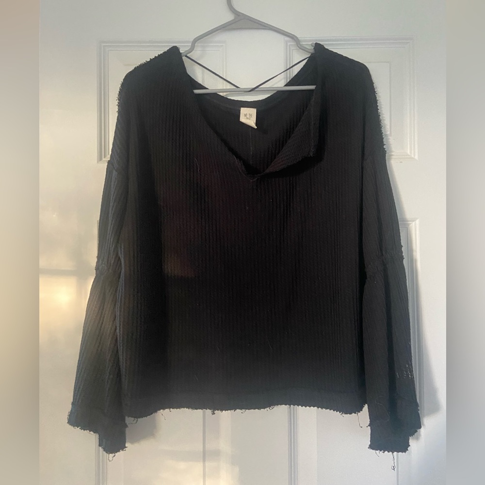 Free People bell sleeve top